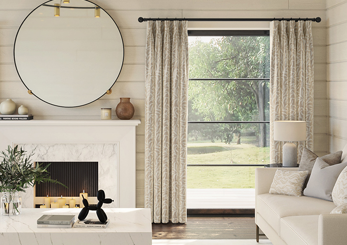 Trailing Vines, Vintage Brown - Made to Measure Curtains - Image 3